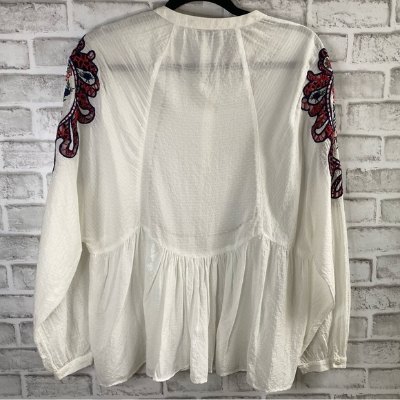 Zara TRF White Embroidered Blouse - Picture 5 of 5